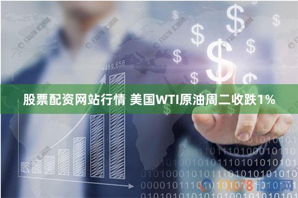股票配资网站行情 美国WTI原油周二收跌1%